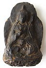 Antique Nepalese Clay Monk Sculpture