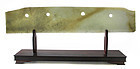 Chinese Neolithic Jade Ceremonial Harvesting Blade