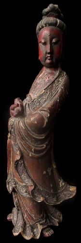 Antique Chinese Quan Yin Statue