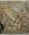 Japaese Antique Hand Scroll Painting,  Legends of Mount Shigi