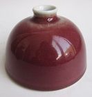 Chinese Oxblood Monochrome Porcelain Water Coupe