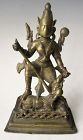 Antique Indian Bronze Figure of Durga