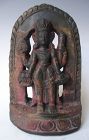 Antique Nepalese Stone Carved Figure of Vishnu
