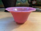 Pink Peking Glass Scalloped Cup