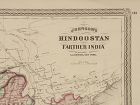 Antique Map of  British India 1867