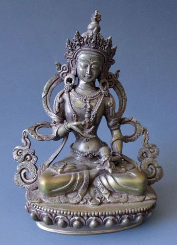 Antique Tibetan Bronze Vajrasattva (Dorje Sempa)