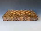 Antique Persian Khatam Kari Marquetry Chess/Backgammon Board