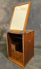 Antique Japanese Kyodai Mirror Stand Articulated Ash Wood